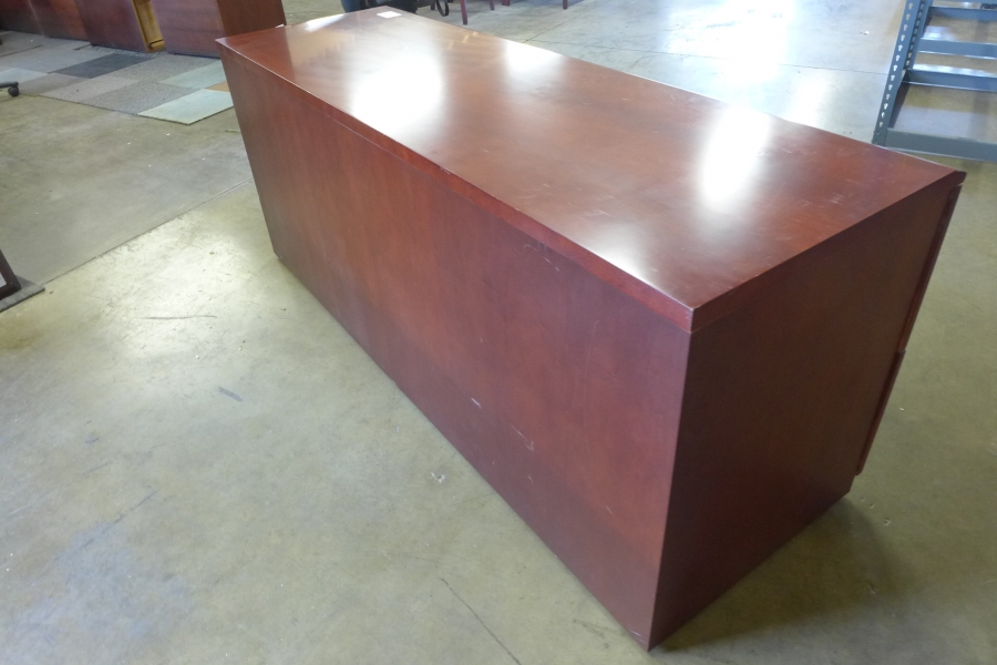 Gunlocke Credenza With 4 Lateral File Drawers Mahogany On Sale